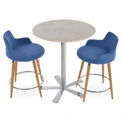 SohoConcept Daisy 5 Star Marble Counter Table