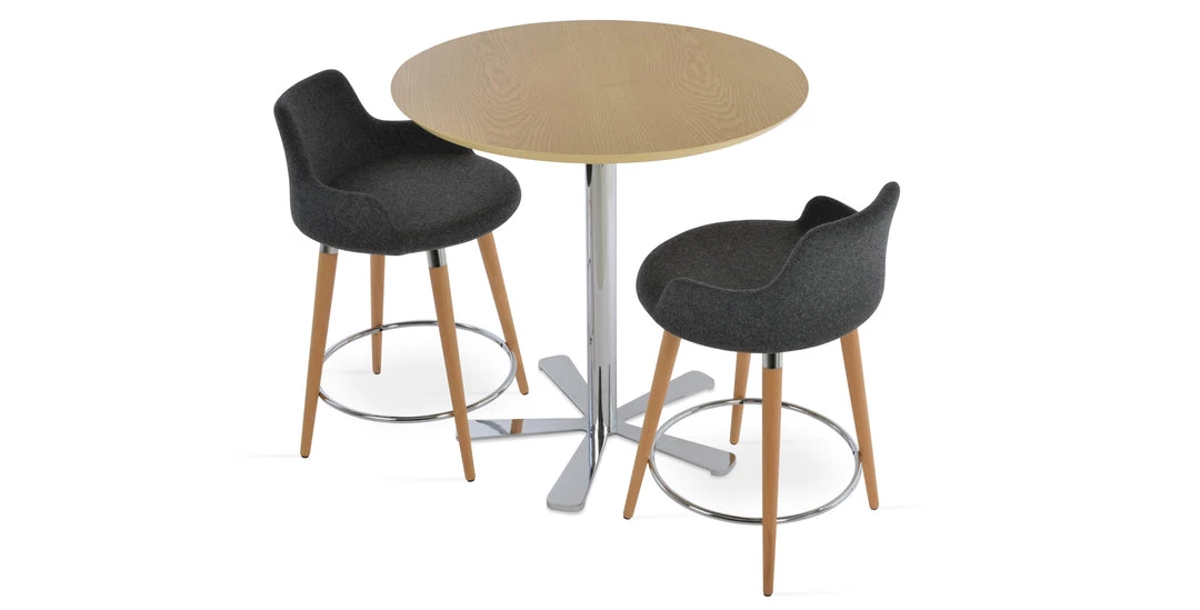 SohoConcept Daisy 5 Star Wood Counter Table 4 SohoConcept Daisy 5 Star Wood Counter Table