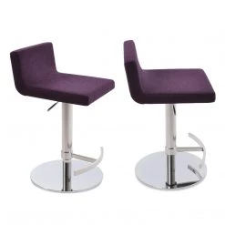SohoConcept Dallas Piston Stool T-Foot Rest Round Base 15 SohoConcept Dallas Piston Stool T-Foot Rest Round Base
