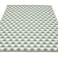 Pappelina Dana Army & Pale Turquoise & Vanilla Rug Rugs