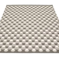 Pappelina Rugs Dana Warm Grey & Charcoal & Vanilla Rug