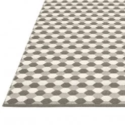 Pappelina Rugs Dana Warm Grey & Charcoal & Vanilla Rug