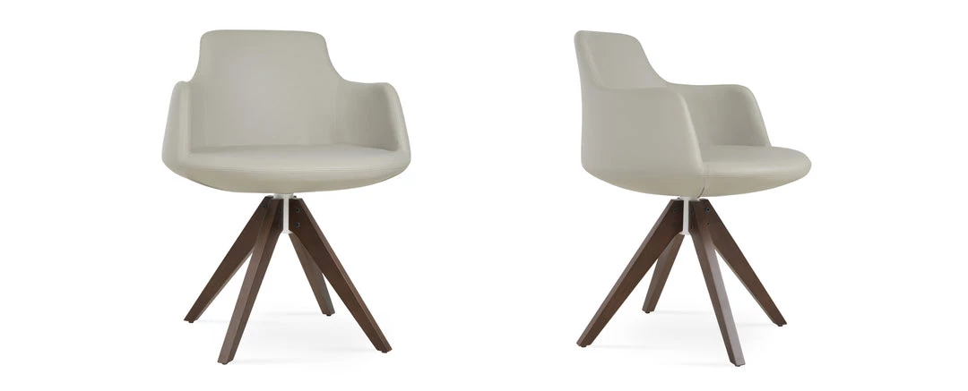 SohoConcept Dervish Pyramid Swivel Dining Chair 4 SohoConcept Dervish Pyramid Swivel Dining Chair