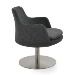 SohoConcept Modern Living Dervish Swivel Lounge Arm Chair