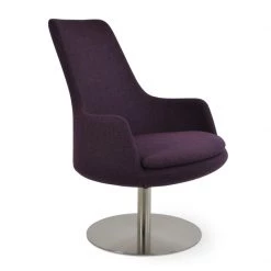 SohoConcept Dervish Swivel Lounge High Back Chair Modern Living