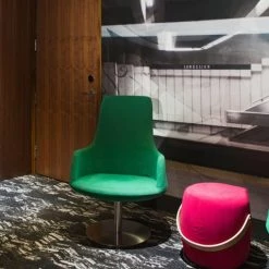 SohoConcept Dervish Swivel Lounge High Back Chair Modern Living