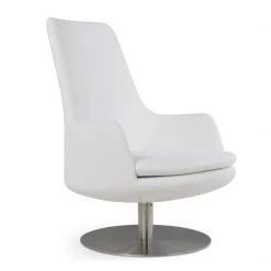 SohoConcept Dervish Swivel Lounge High Back Chair Modern Living