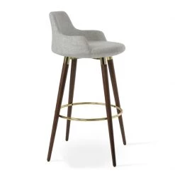 SohoConcept Dervish Wood Counter Stool