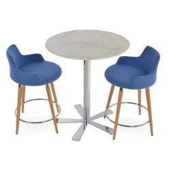 SohoConcept Dervish Wood Counter Stool