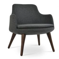 SohoConcept Modern Living Dervish Wood Lounge Arm Chair