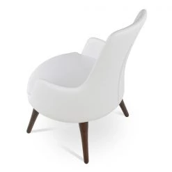 SohoConcept Modern Living Dervish Wood Lounge High Back Chair