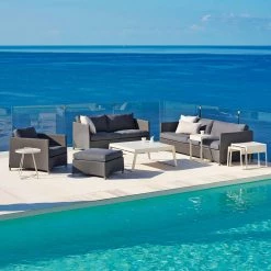 Cane-Line Diamond Outdoor Footstool