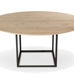 DK3 Modern Dining Jewel Table Round / Max. 2 Extension Leaf