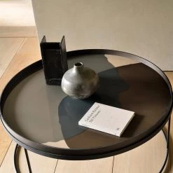 Ethnicraft Dots Glass Round Tray