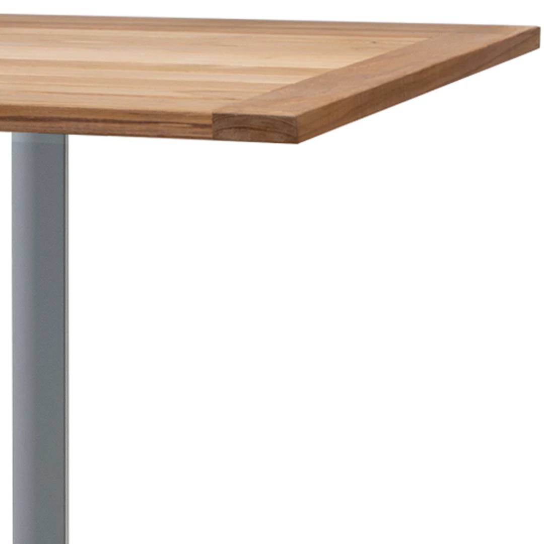 Cane-Line Drop 28" Square Teak Cafe Table 5 Cane-Line Drop 28" Square Teak Cafe Table