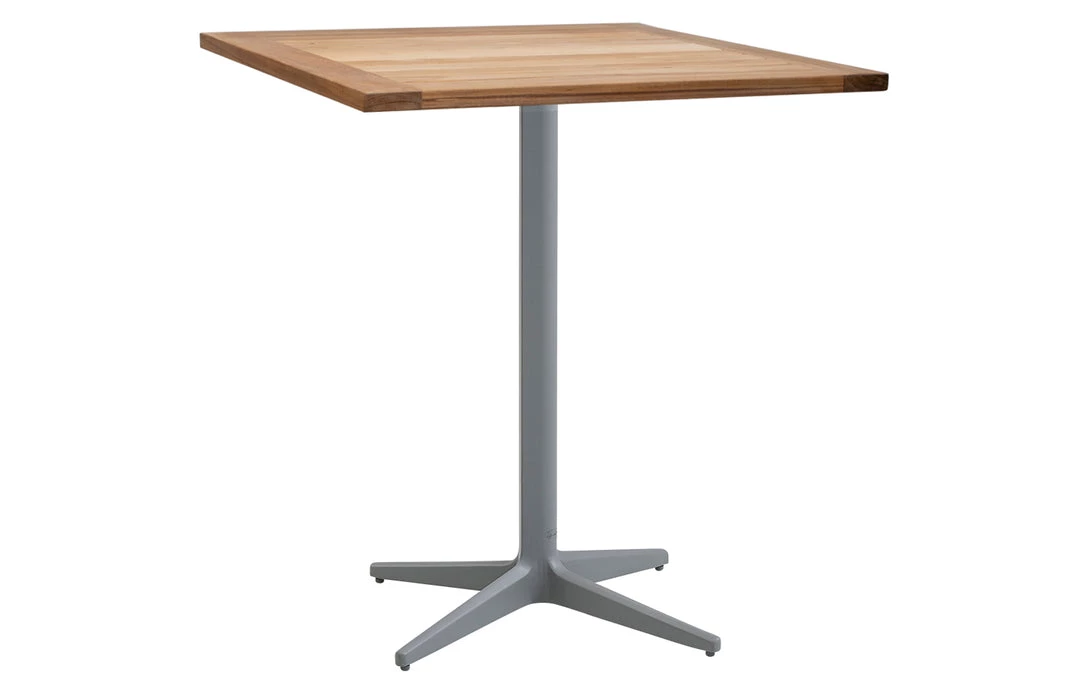 Cane-Line Drop 28" Square Teak Cafe Table 3 Cane-Line Drop 28" Square Teak Cafe Table