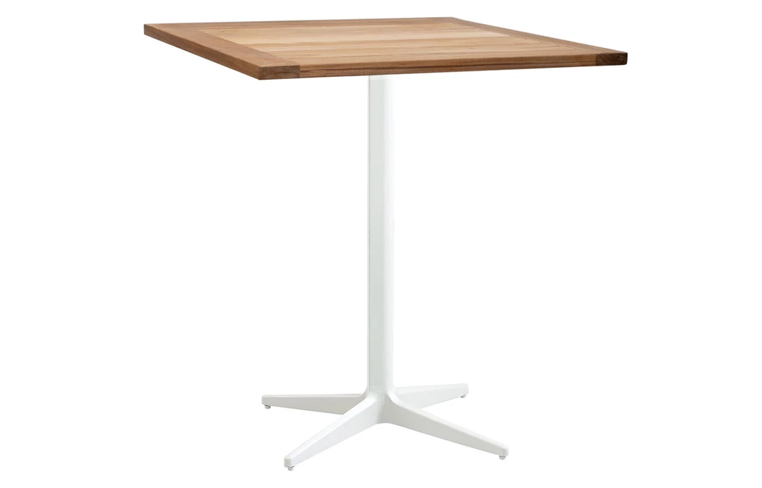 Cane-Line Drop 28" Square Teak Cafe Table 8 Cane-Line Drop 28" Square Teak Cafe Table