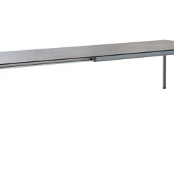 Cane-Line Drop Dining Table W/24" Extensions In Fossil Ceramic Top