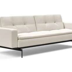 Innovation Modern Living Dublexo Black Pin Sofa Bed With Arms
