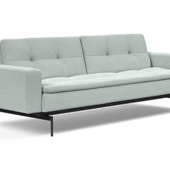 Innovation Modern Living Dublexo Black Pin Sofa Bed With Arms