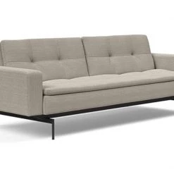 Innovation Modern Living Dublexo Black Pin Sofa Bed With Arms