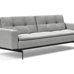 Innovation Modern Living Dublexo Black Pin Sofa Bed With Arms
