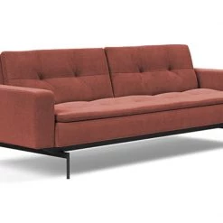 Innovation Modern Living Dublexo Black Pin Sofa Bed With Arms