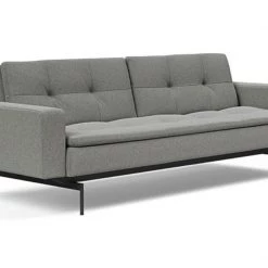 Innovation Modern Living Dublexo Black Pin Sofa Bed With Arms