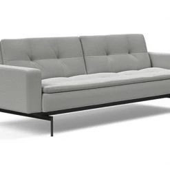 Innovation Modern Living Dublexo Black Pin Sofa Bed With Arms