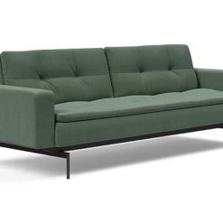 Innovation Modern Living Dublexo Black Pin Sofa Bed With Arms