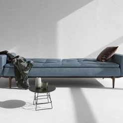 Innovation Dublexo Styletto Dark Wood Sofa Bed With Arms Modern Living