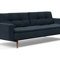 Innovation Dublexo Styletto Dark Wood Sofa Bed With Arms Modern Living
