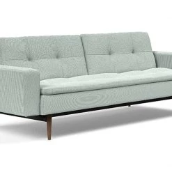 Innovation Dublexo Styletto Dark Wood Sofa Bed With Arms Modern Living