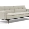 Innovation Dublexo Styletto Dark Wood Sofa Bed With Arms Modern Living