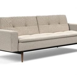 Innovation Dublexo Styletto Dark Wood Sofa Bed With Arms Modern Living