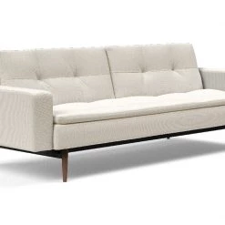 Innovation Dublexo Styletto Dark Wood Sofa Bed With Arms Modern Living