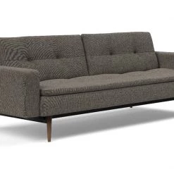 Innovation Dublexo Styletto Dark Wood Sofa Bed With Arms Modern Living