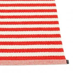 Pappelina Duo Coral Red & Vanilla Rug