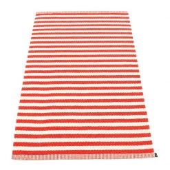 Pappelina Duo Coral Red & Vanilla Rug