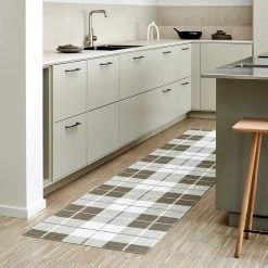 Pappelina Ed Dark Linen & Fossil Grey Runner Rug