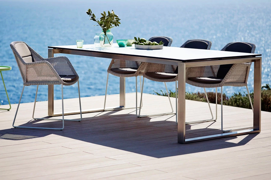 Cane-Line Edge Dining Table With Extension Leaves 10 Cane-Line Edge Dining Table With Extension Leaves