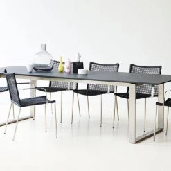 Cane-Line Edge Dining Table With Extension Leaves 20 Cane-Line Edge Dining Table With Extension Leaves