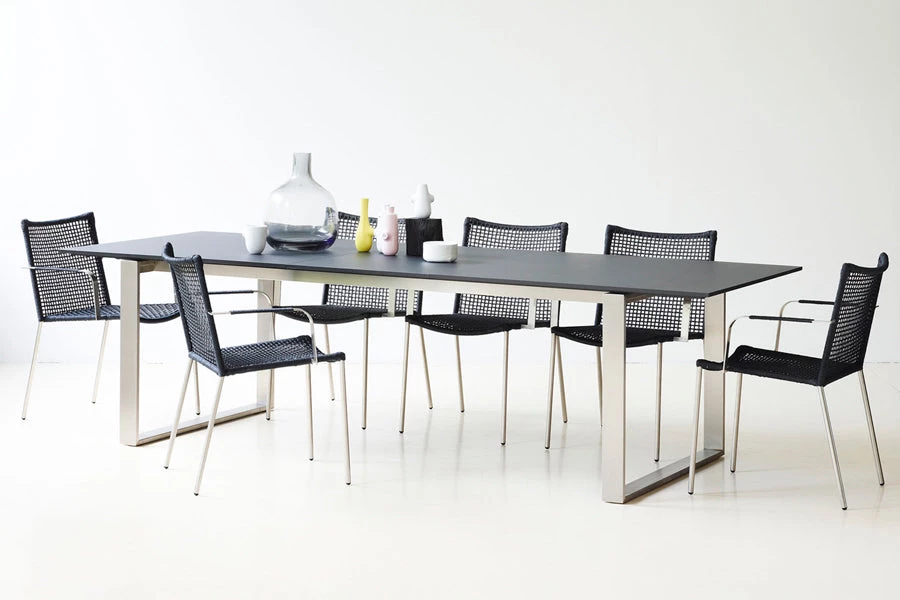 Cane-Line Edge Dining Table With Extension Leaves 11 Cane-Line Edge Dining Table With Extension Leaves