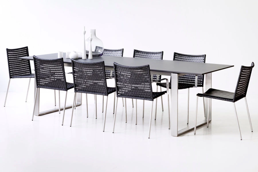 Cane-Line Edge Dining Table With Extension Leaves 12 Cane-Line Edge Dining Table With Extension Leaves