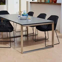 Cane-Line Edge Dining Table With Extension Leaves 18 Cane-Line Edge Dining Table With Extension Leaves