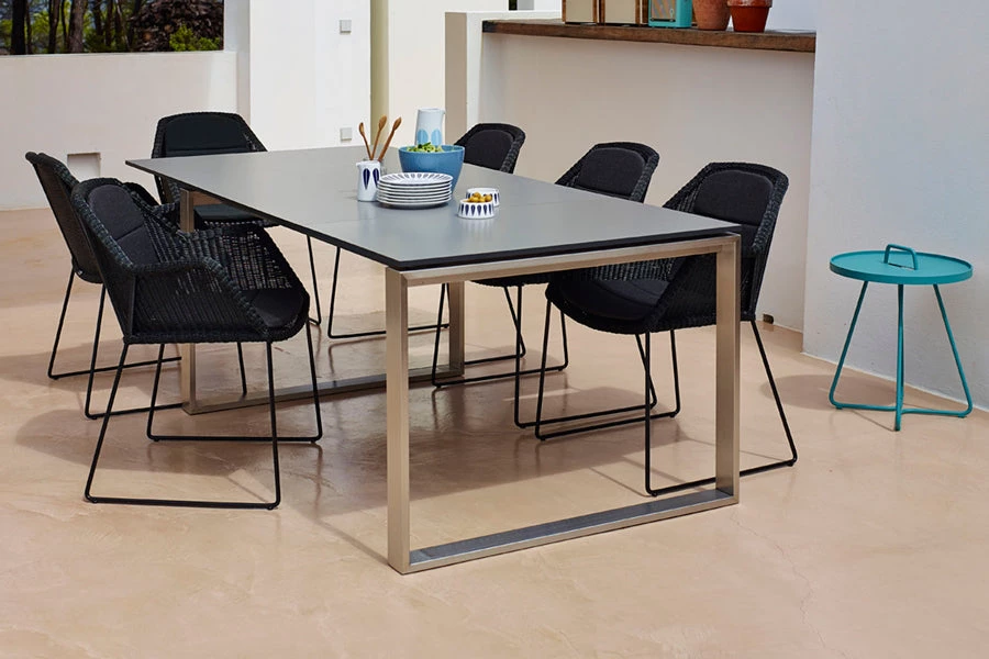 Cane-Line Edge Dining Table With Extension Leaves 9 Cane-Line Edge Dining Table With Extension Leaves