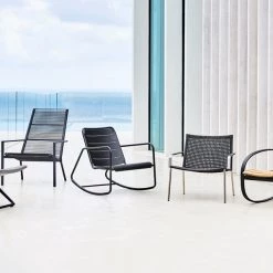 Cane-Line Edge Highback Stackable Lounge Chair