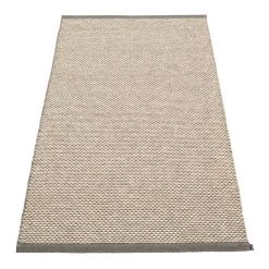 Pappelina Effi Charcoal Runner Rug