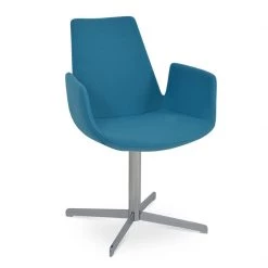 SohoConcept Modern Living Eiffel Arm 4 Star Swivel Chair