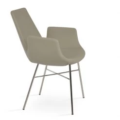 SohoConcept Modern Living Eiffel Arm Cross Chair